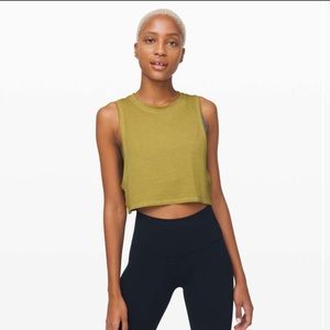 Lululemon Muscle Love Crop Tank Washed Grape Leaf